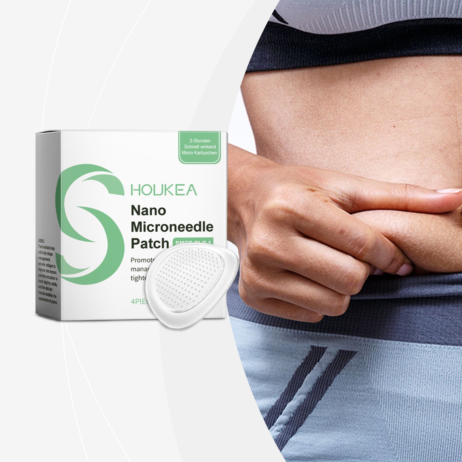 Body Care Patch for Bodybuilding, Skin Firming, Collagen Boost, Easy Massage Line Care ,4pcs