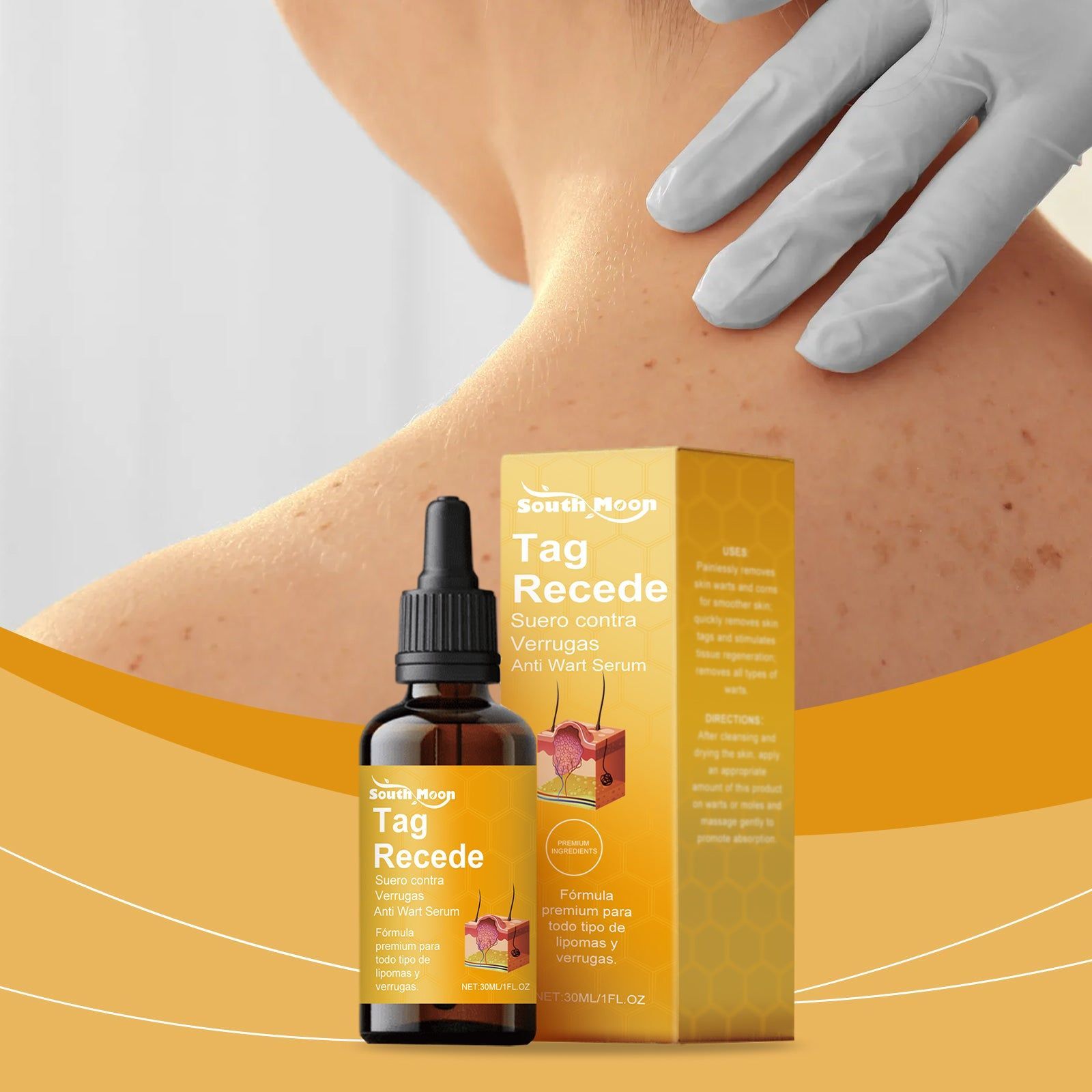 Bee Venom Skin Care Liquid, Painless Wart & Mole Removal, Daily Herbal Moisturizer ,30ml