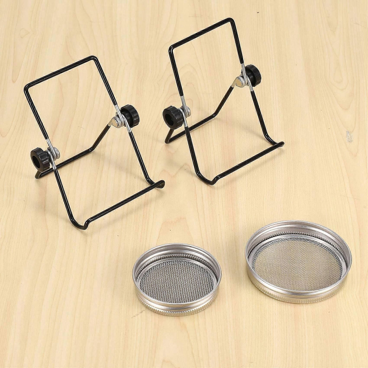 Sprouting Jar Mesh Lids Kit - 4 Pcs Sprouting Lids Stainless Steel