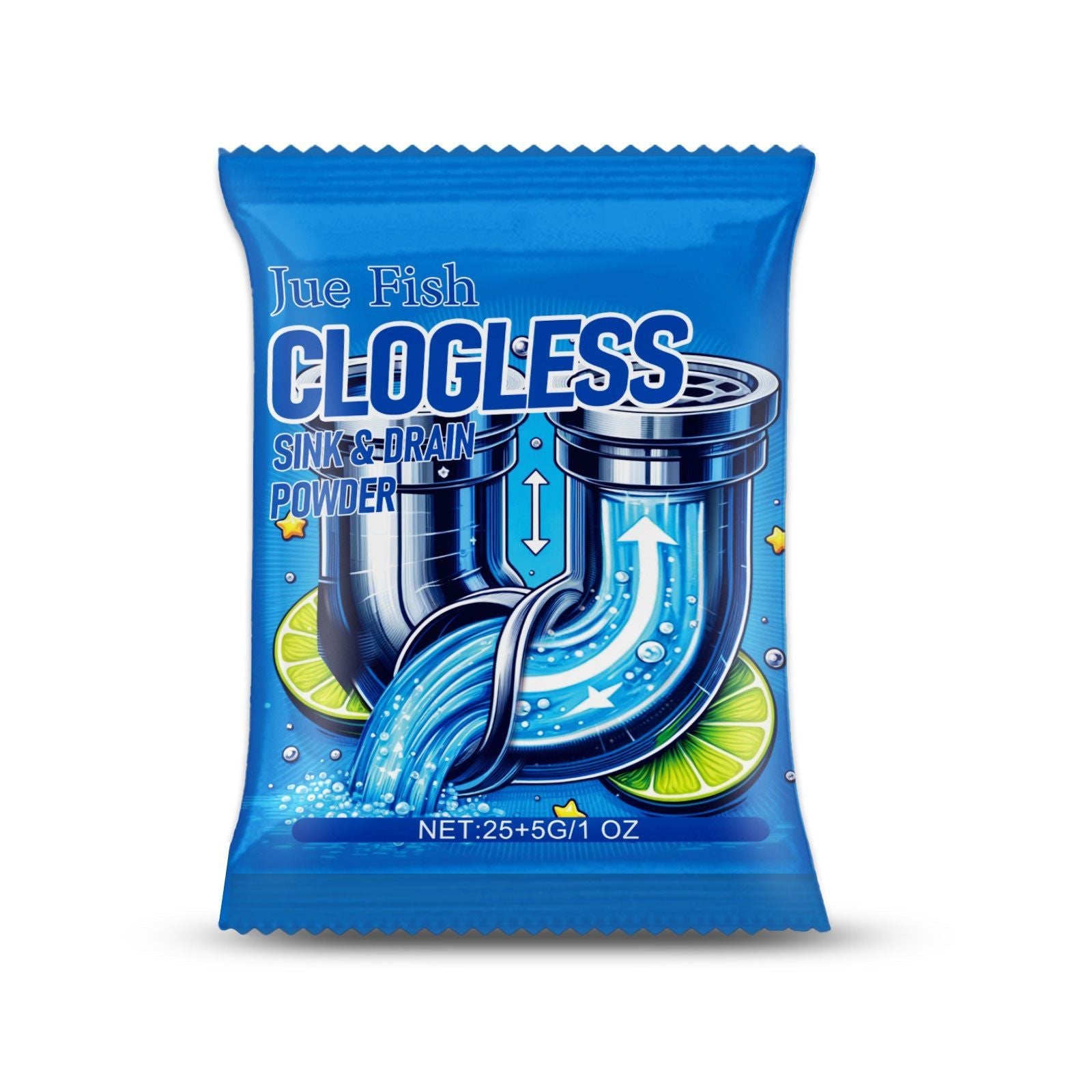Fast Pipe Dredging Clean, Eco-Friendly Drain Cleaner, Quick Clog Removal ,25g+5g