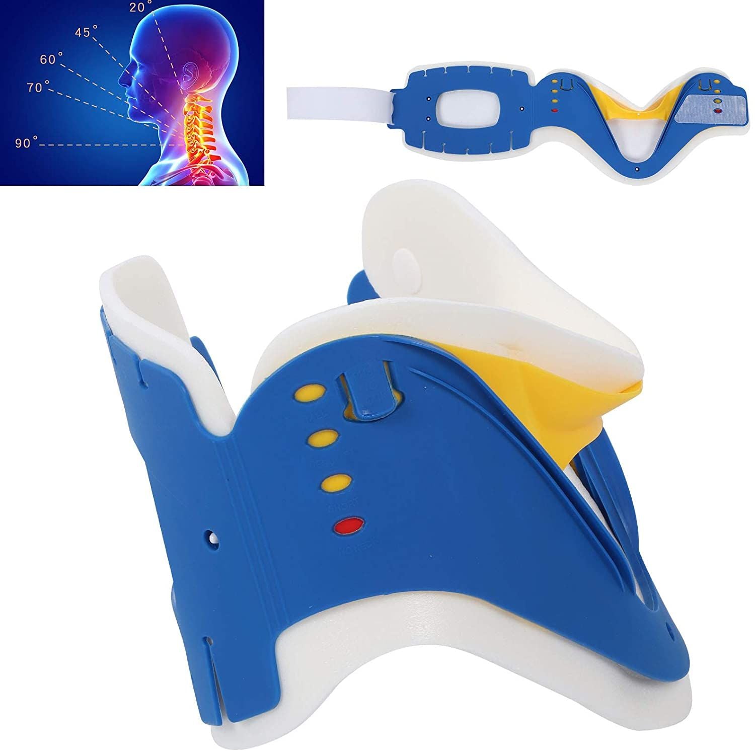 Cervical Collar Neck Support Brace Adjustable Spine Posture Corrector Pain Relief Protector