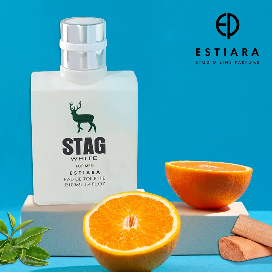 Estiara Stag White Eau De Toilette For Men, 100ml