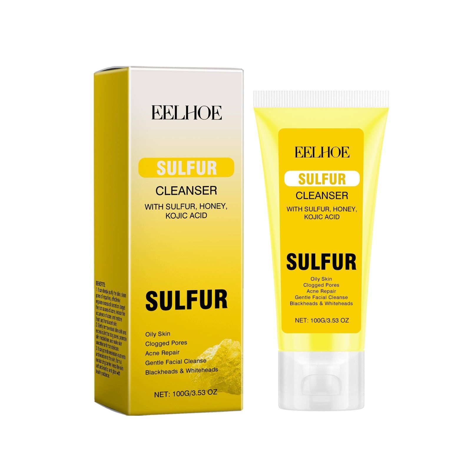 Clean Face Facial Cleanser, Brightening, Hydrating, Exfoliating, Gentle Skincare ,100g