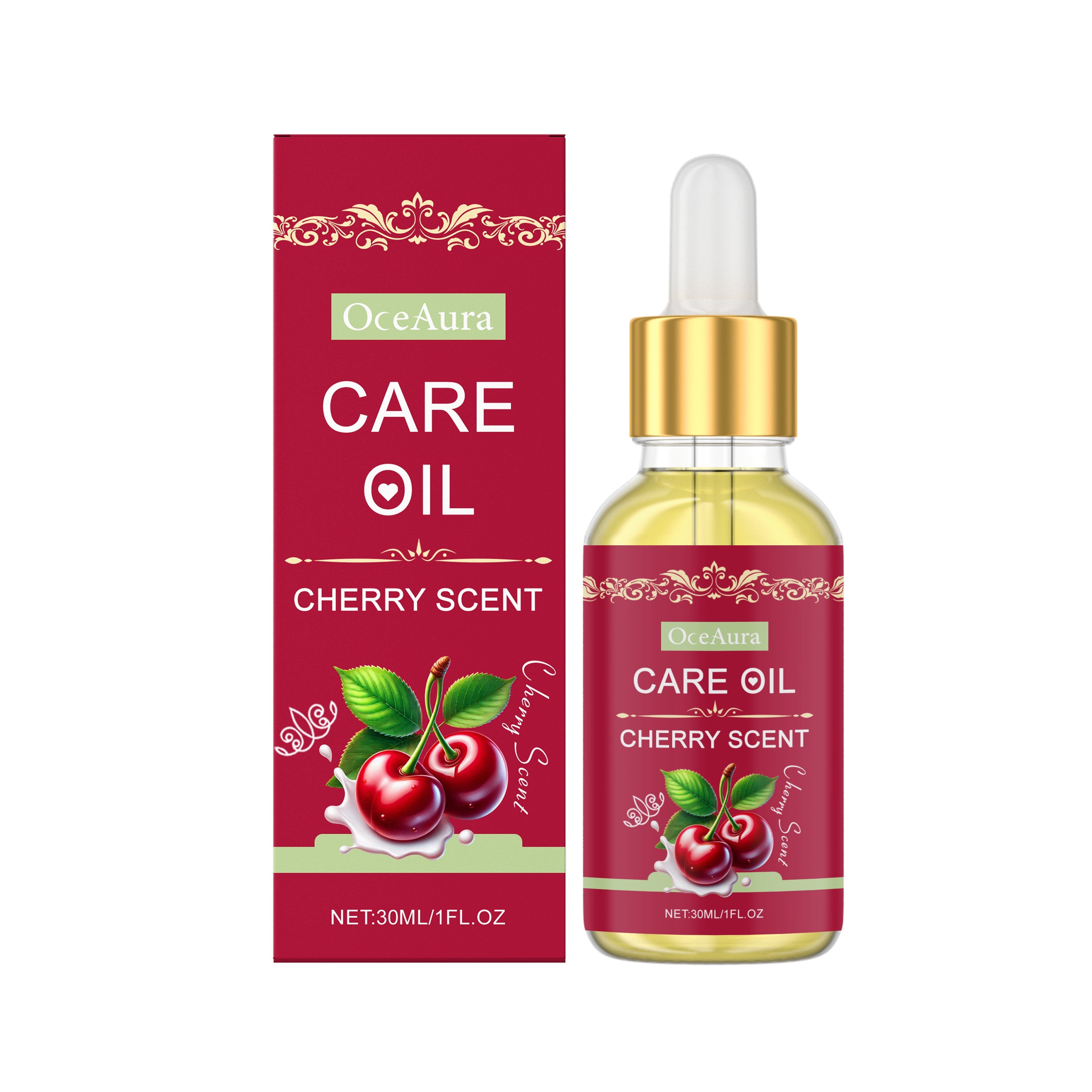 Cherry Feminine Nursing Oil, Gentle Moisturizer, Refreshing Skin Care, Soft & Non-Sticky ,30ml