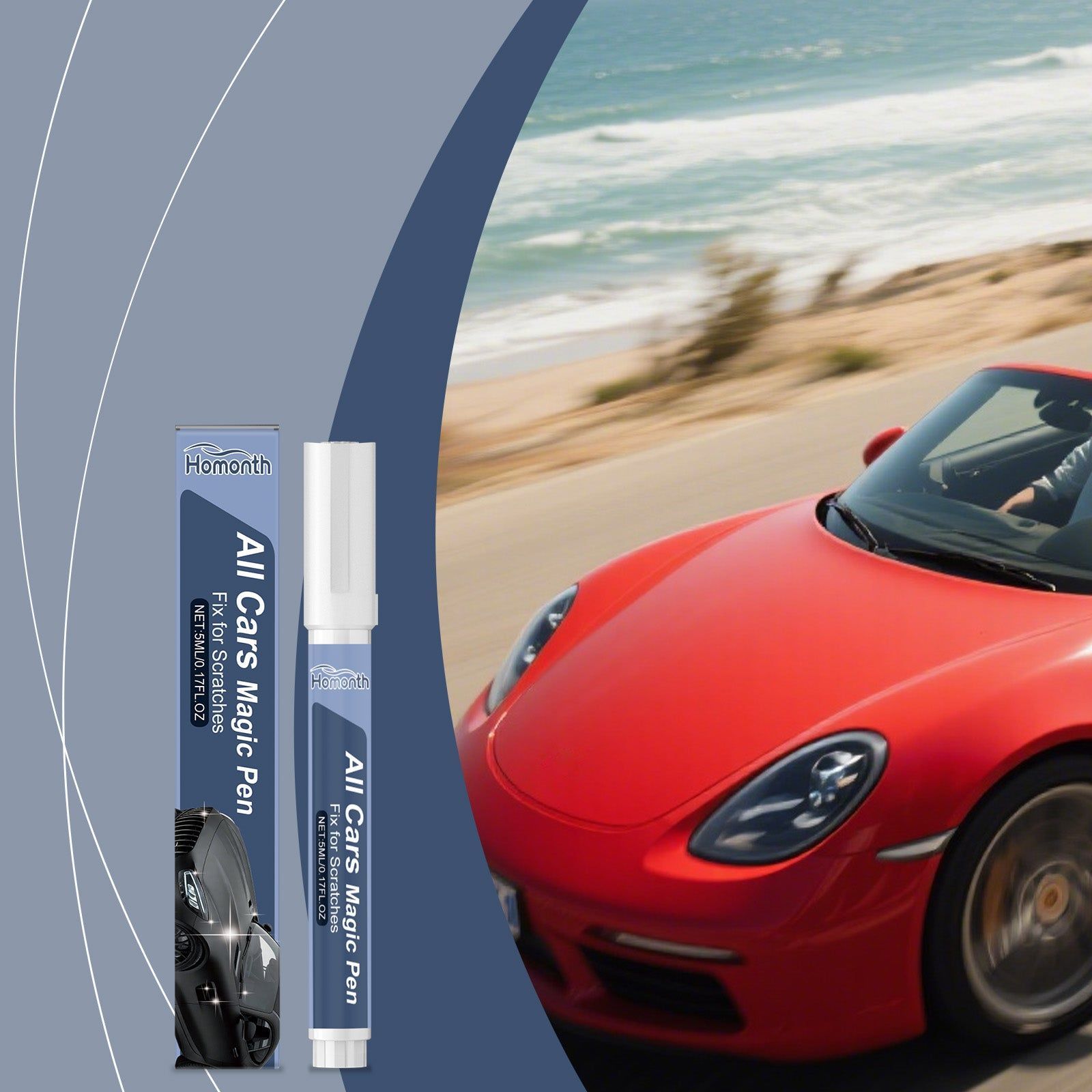 Car Paint Scratch Repair Pen, Easy Car Care, Quick Touch-Up, Blemish Remover ,5ml