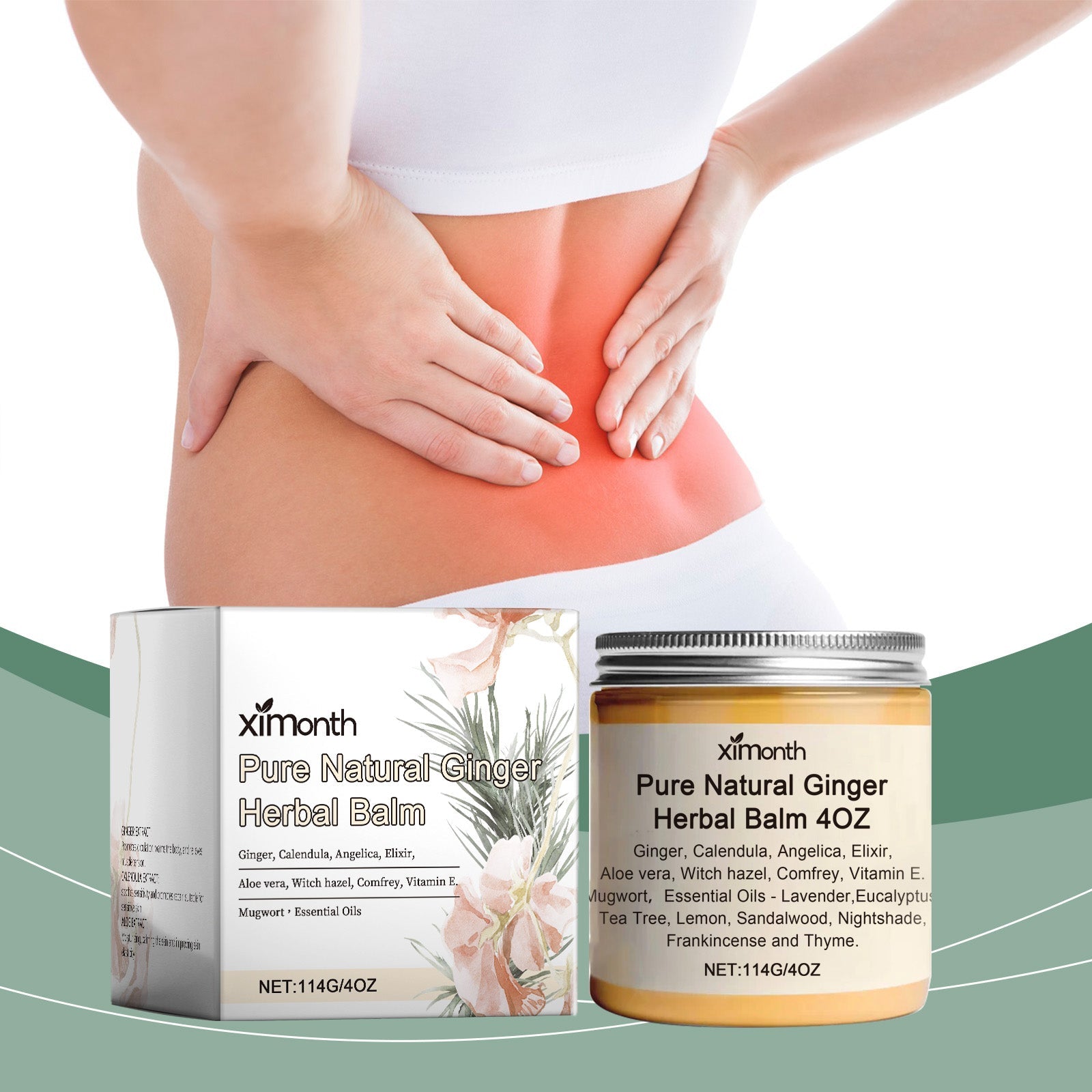 Ginger Cream for Joint Care, Pain Relief, Muscle Relaxation, Sensitive Skin Friendly ,114g