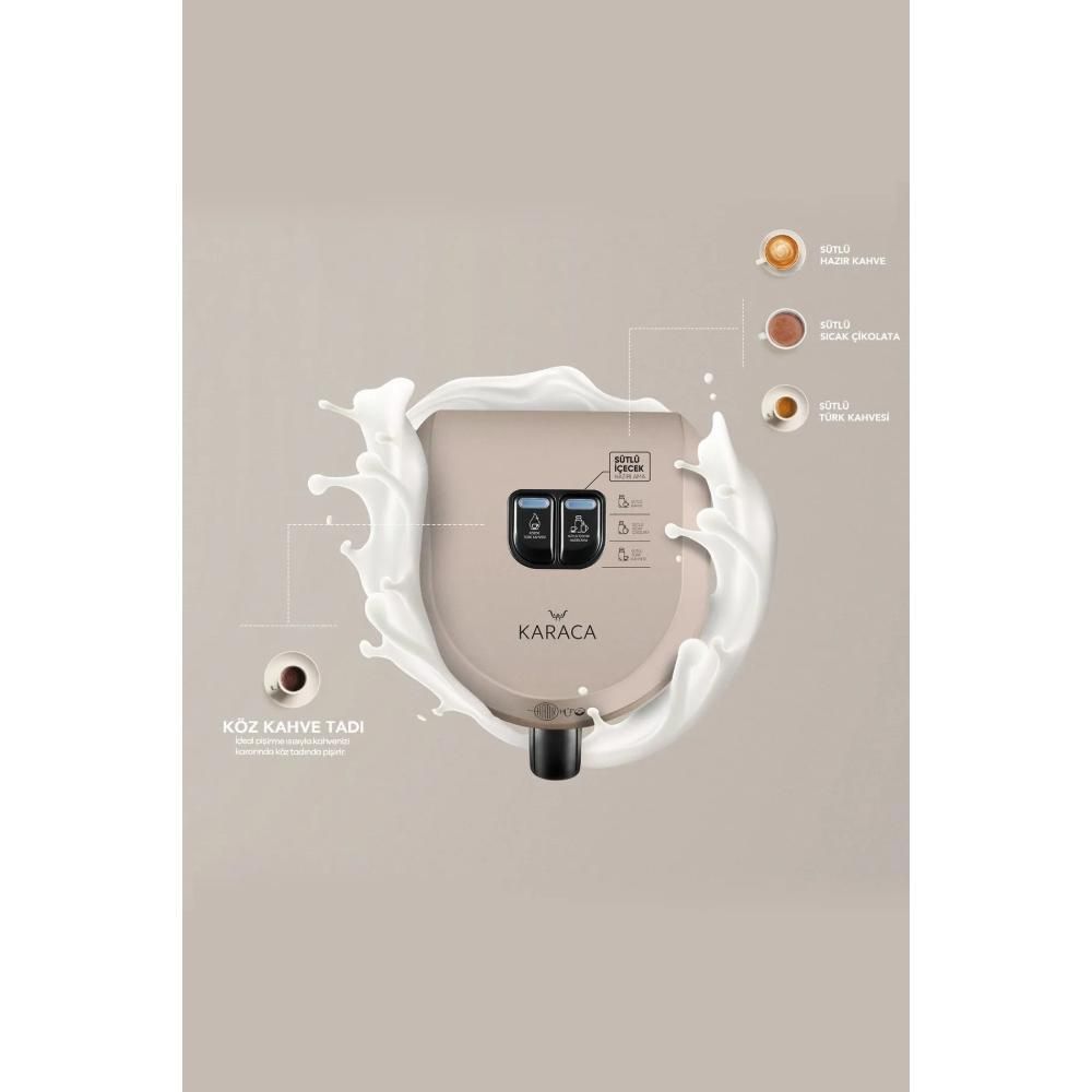Karaca Hatır Hüps Turkish Coffee Machine With Milk Iconic Beige 300 ml
