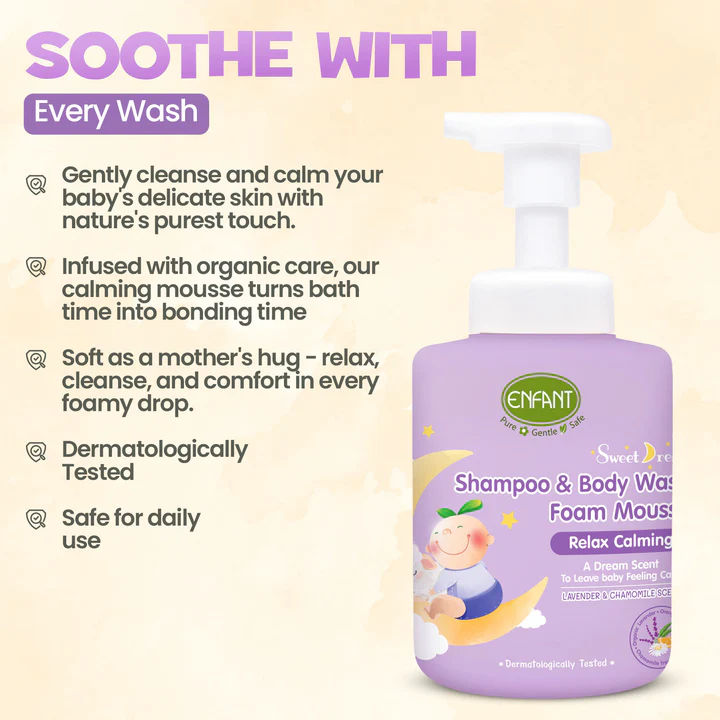 ENFANT - Sweet Dream Shampoo & Body Foam Mousse 400ml