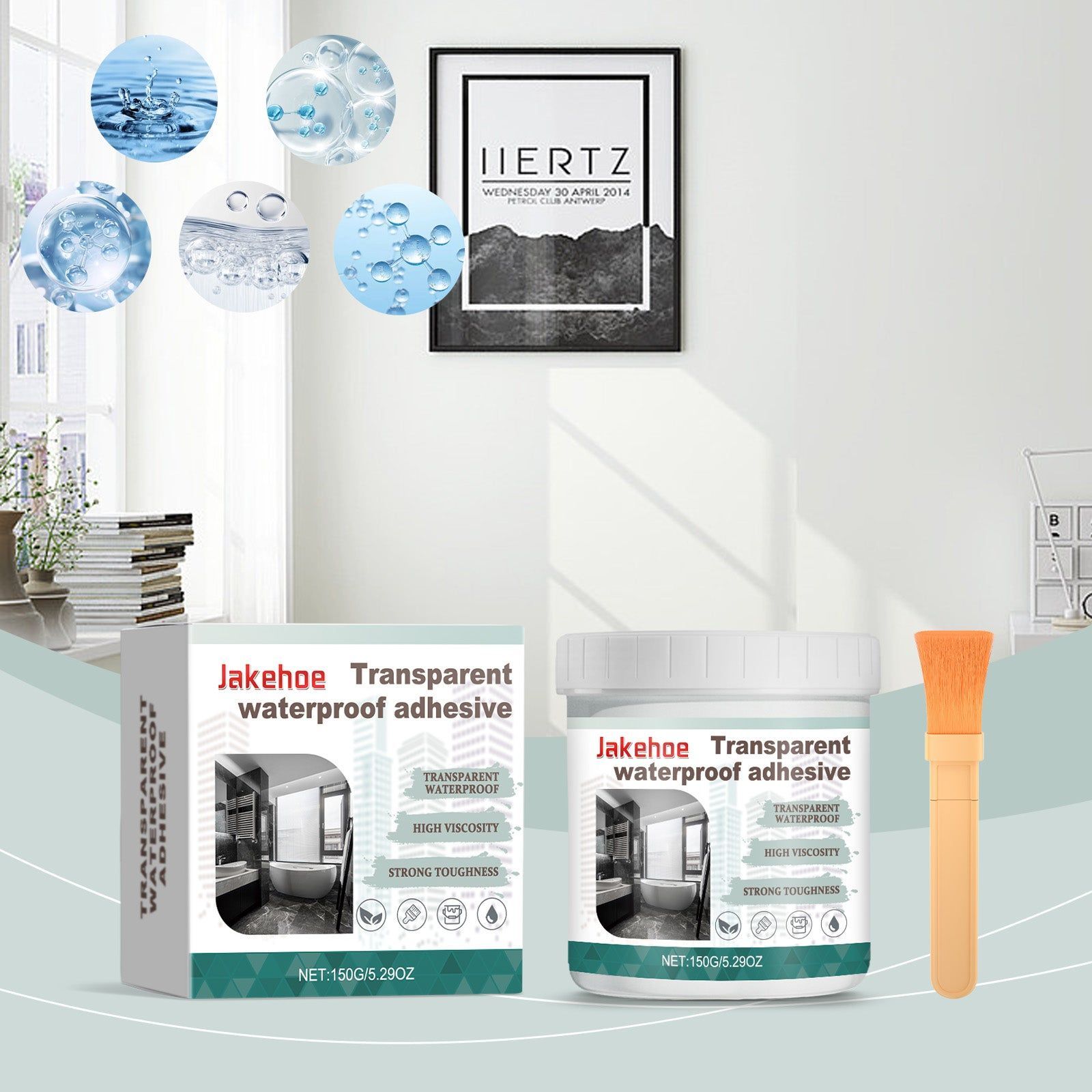 Premium Waterproof Sealant, Multi-Functional Transparent Adhesive for Home, Outdoor, Leak Proof, Wear-Resistant ,1 set