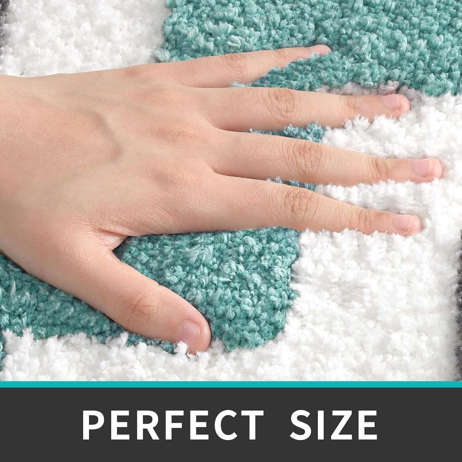 AIESY® Beautiful Luxury Washable Quick Dry Non Slip Bath Mat