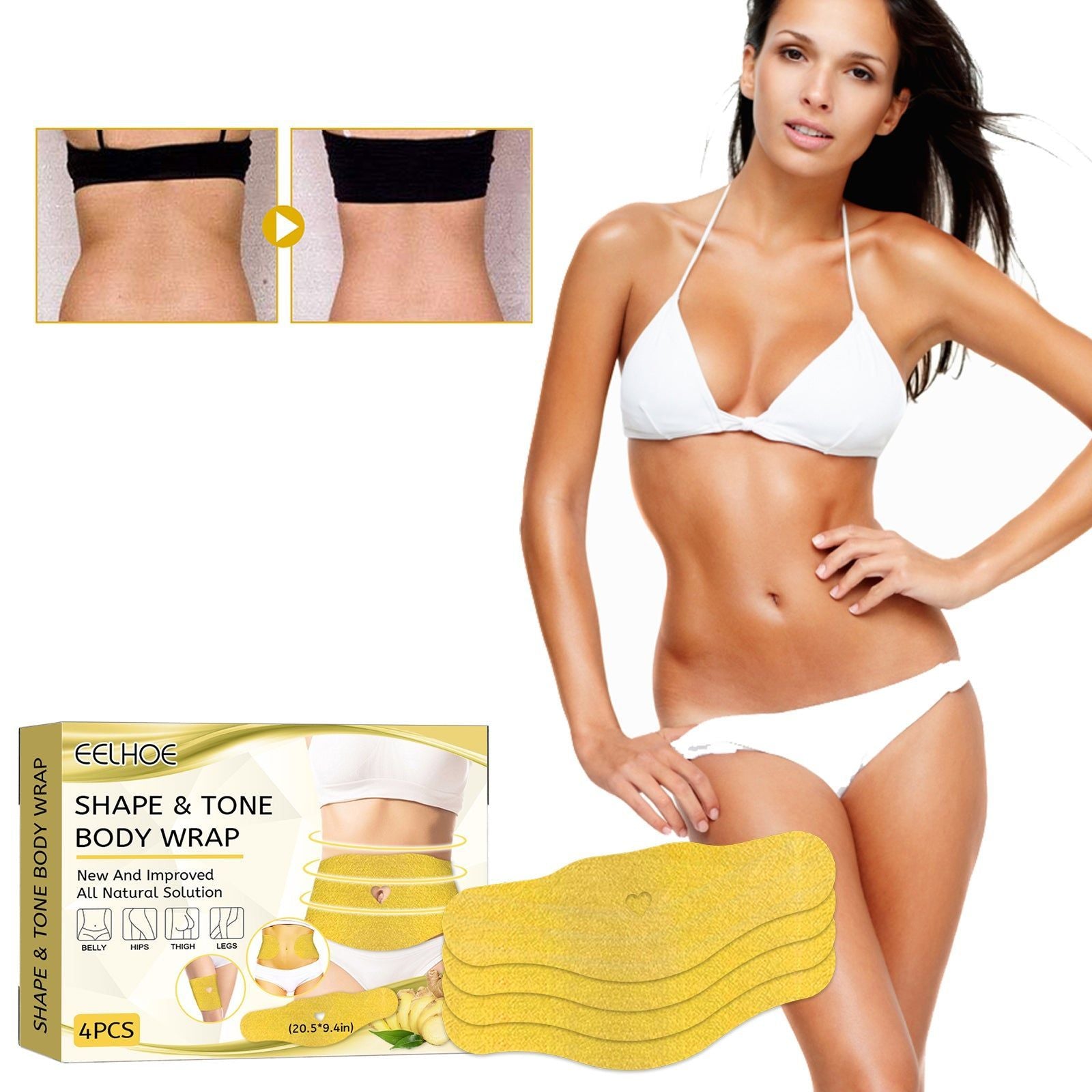 Body Shaping Firming Stick, Slimming, Toning, Intestine Care, Weight Loss ,4pcs