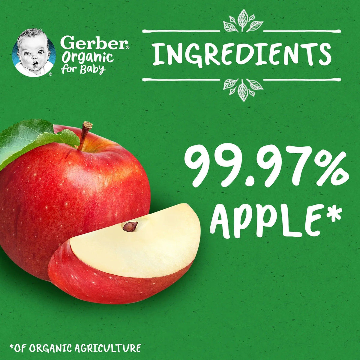 Gerber - Organic Apple 90g