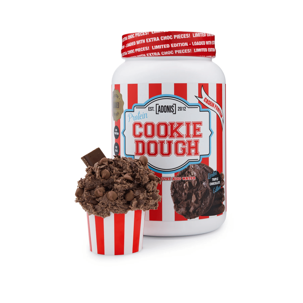 ADONIS PROTEIN COOKIE DOUGH 1KG TRIPLE CHOCOLATE