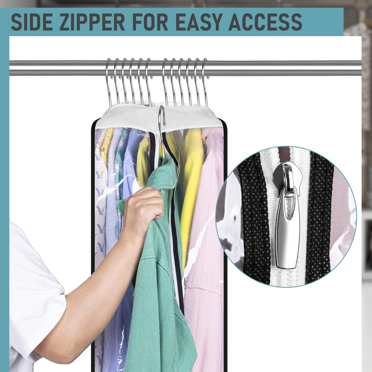 Clear Zippered Garment Bags