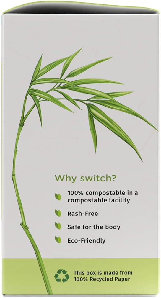 فوط صحية قابلة للتحلل بيولوجيًا من Pee Safe، حجم عادي 10N