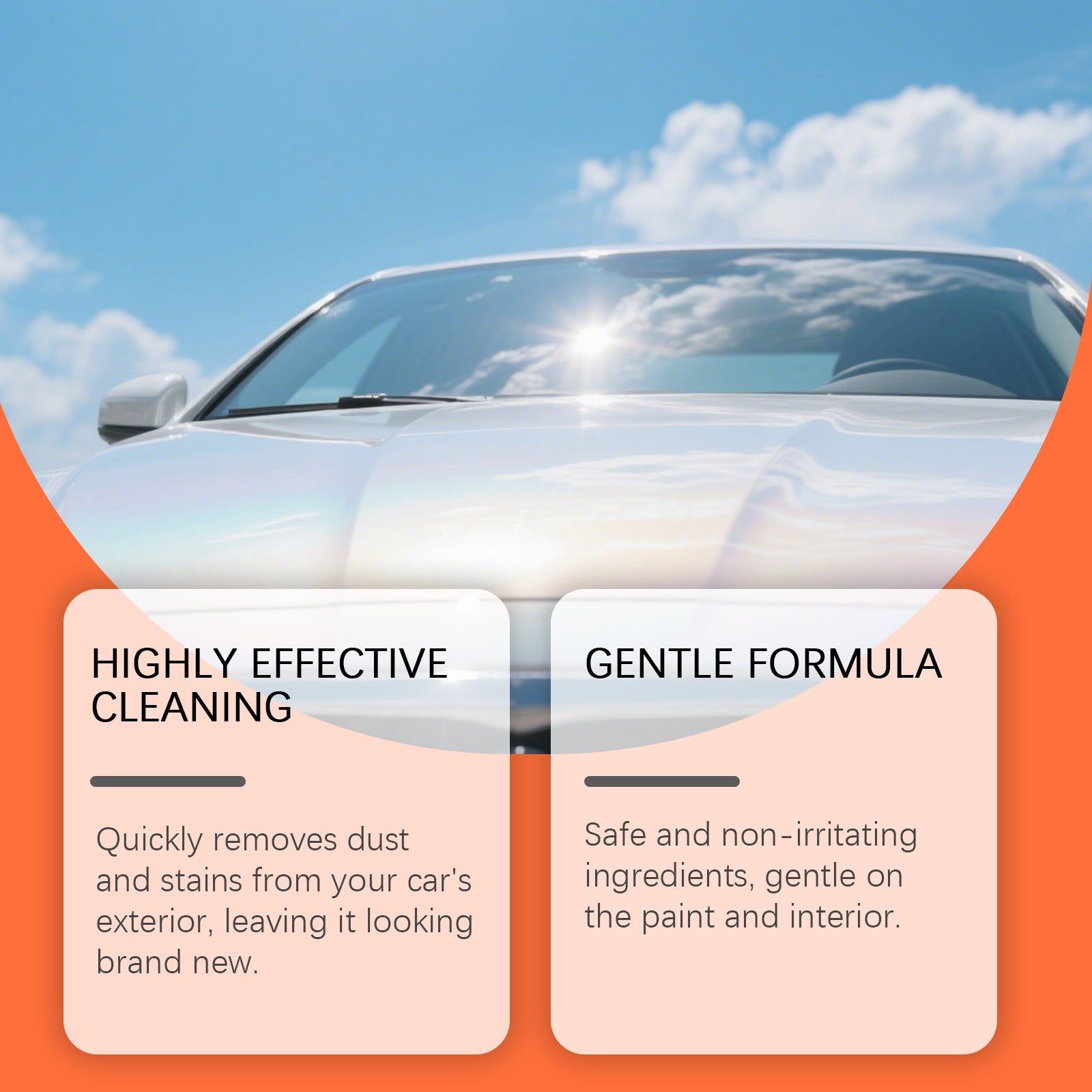 Car Brightening Cleaner Five-In-One Detail Spray, Rainproof, Waterproof, Easy Car Exterior Shine ,1set