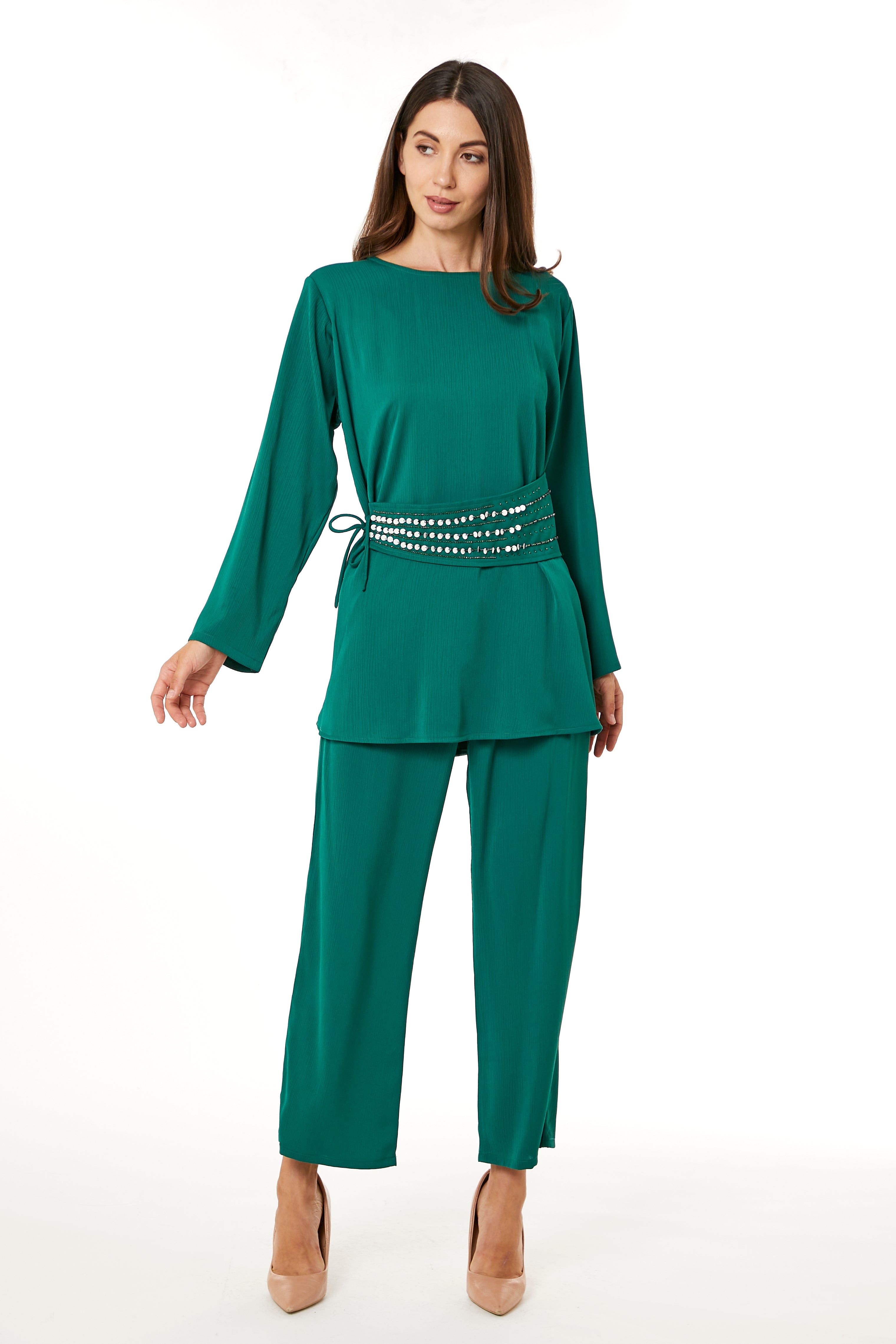 Green Zoom Top and Pants Set