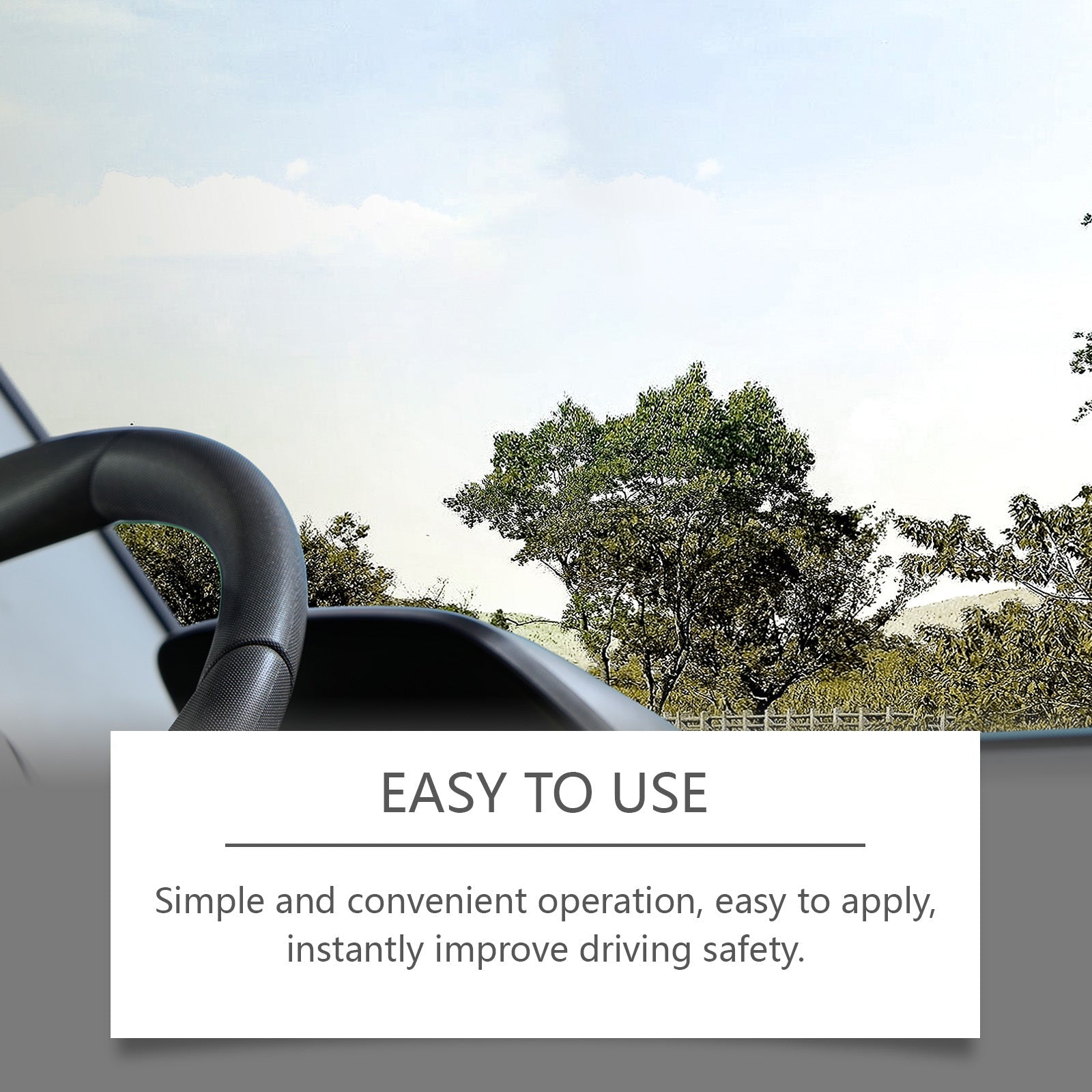 Car Cleaning Windshield Coating, Rainproof & Stain Removal, Clear Vision ,70ml