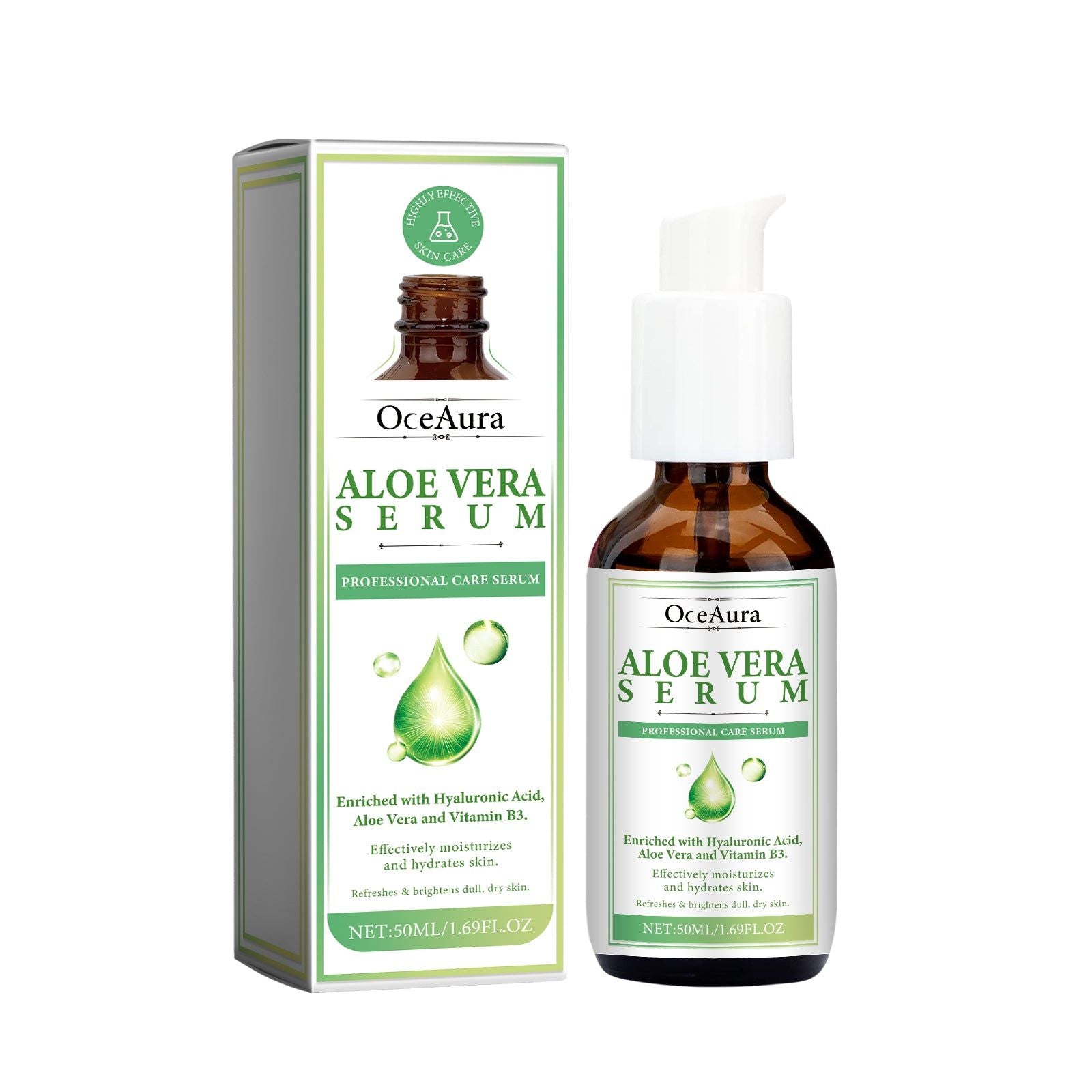 Aloe Vera Mask Essence, Deep Moisturizer for Dry Skin, Hydrates and Smooths ,50ml