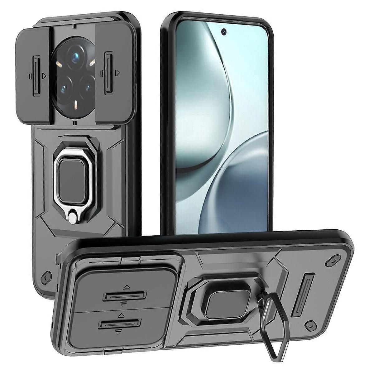 Realme 14 Pro Plus 5G Case With Kickstand and Lens Cover