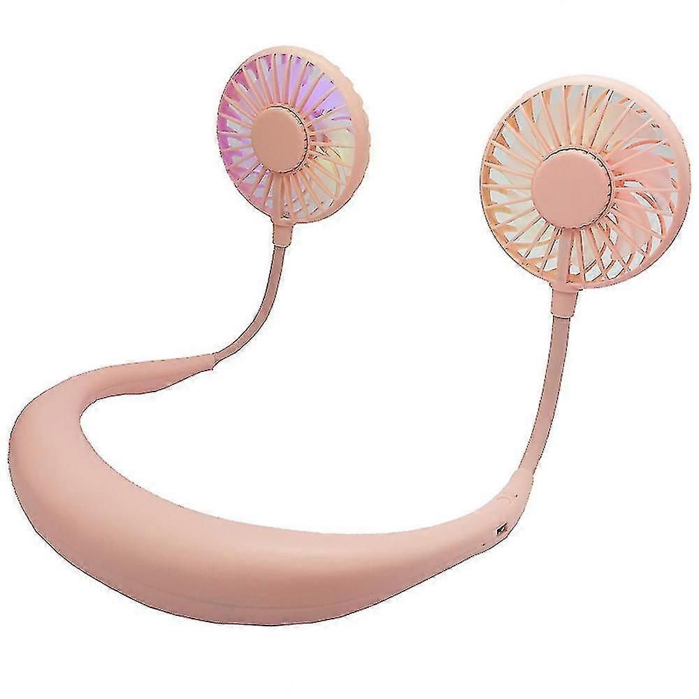 Portable Fan Sports Fan Neck Fan Usb Rechargeable With Aroma Light