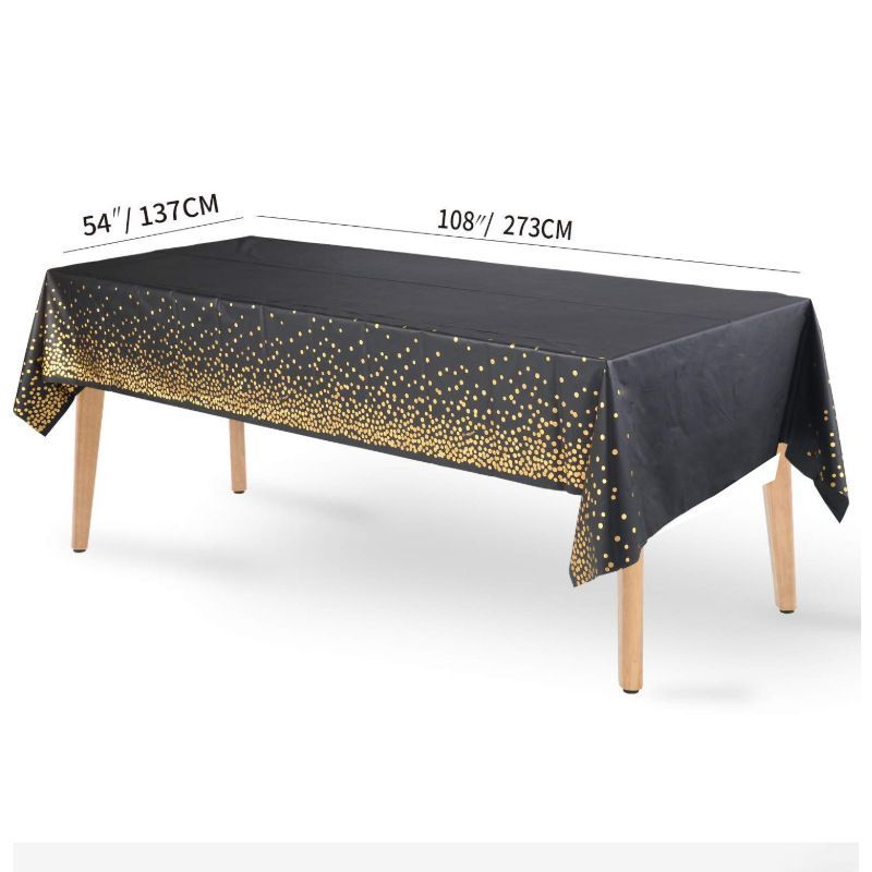 6 Pack Dot Tablecloths Disposable Table Covers Waterproof Party Tablecloths For Birthdays Christmas