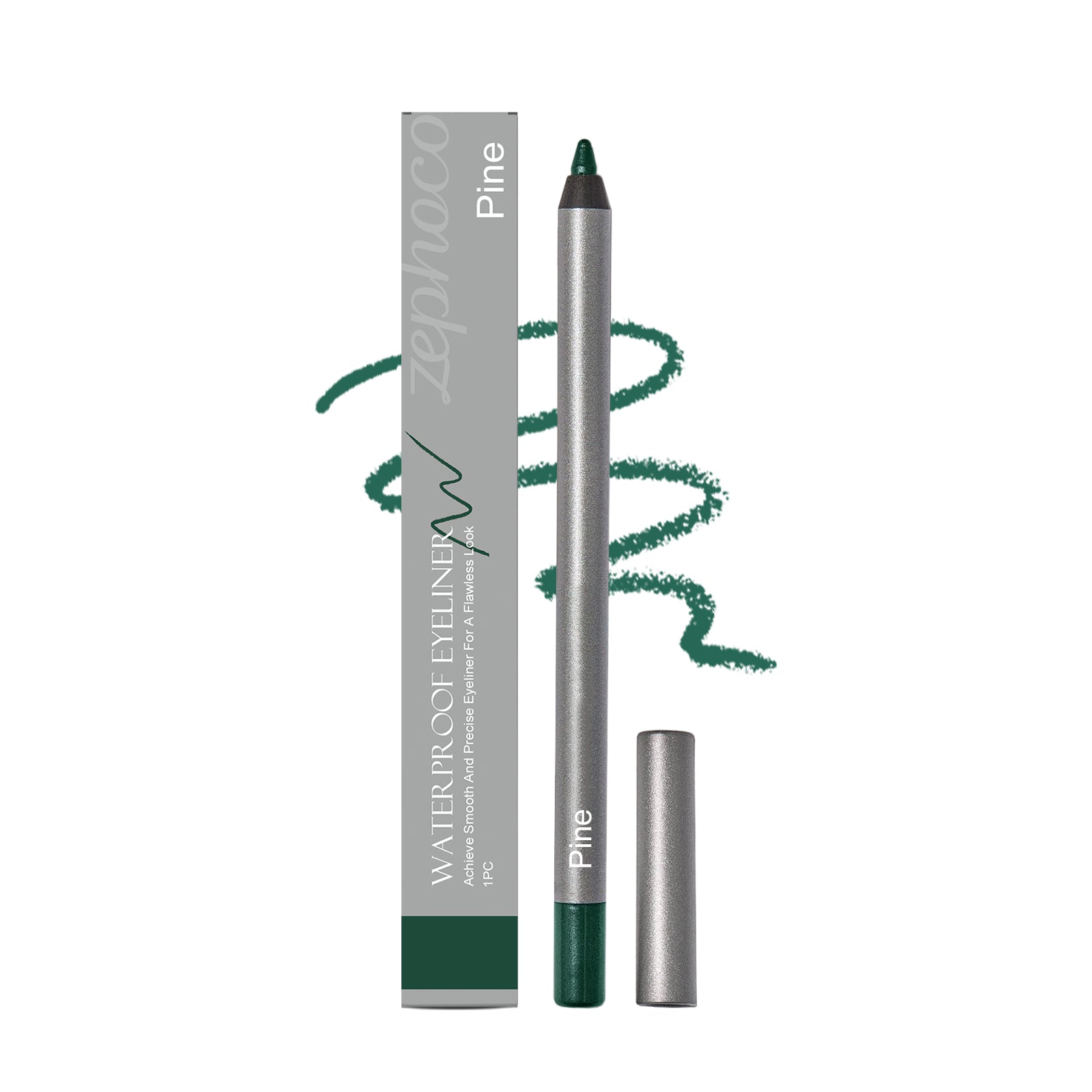 Pine Color Eyeliner Gel Pen, Waterproof, Smudge-Proof, Long-Lasting Makeup Products ,1pcs