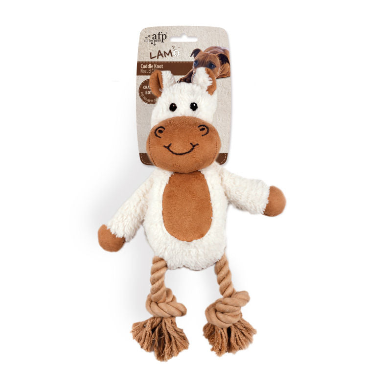 All For Paws Lambswool - Cuddle Knotted Rope Assorted - 3 pcs/pk