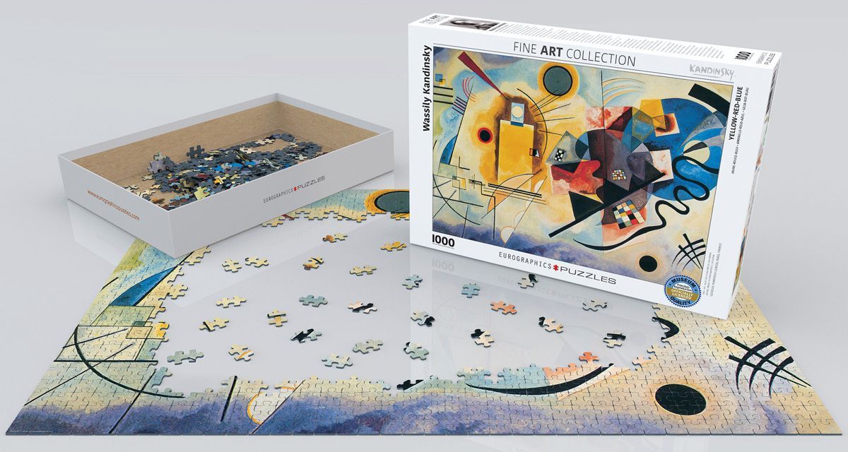 Yellow, Red, Blue 1000 Pieces Puzzle