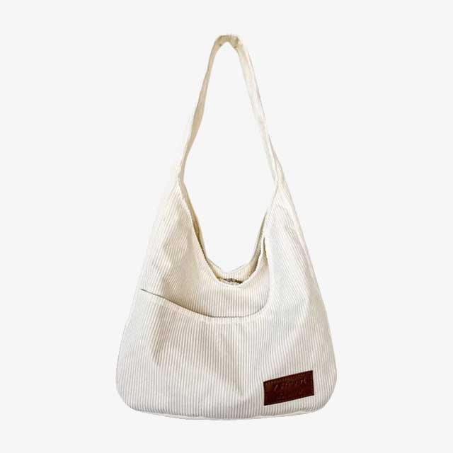 Corduroy Casual Women’s Solid Shoulder Bag – Stylish and Comfortable Everyday Handbag