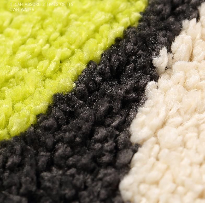 Bathroom Absorbent Carpet Home Rubber Anti-Slip Door Carpet for Entrance Doormat