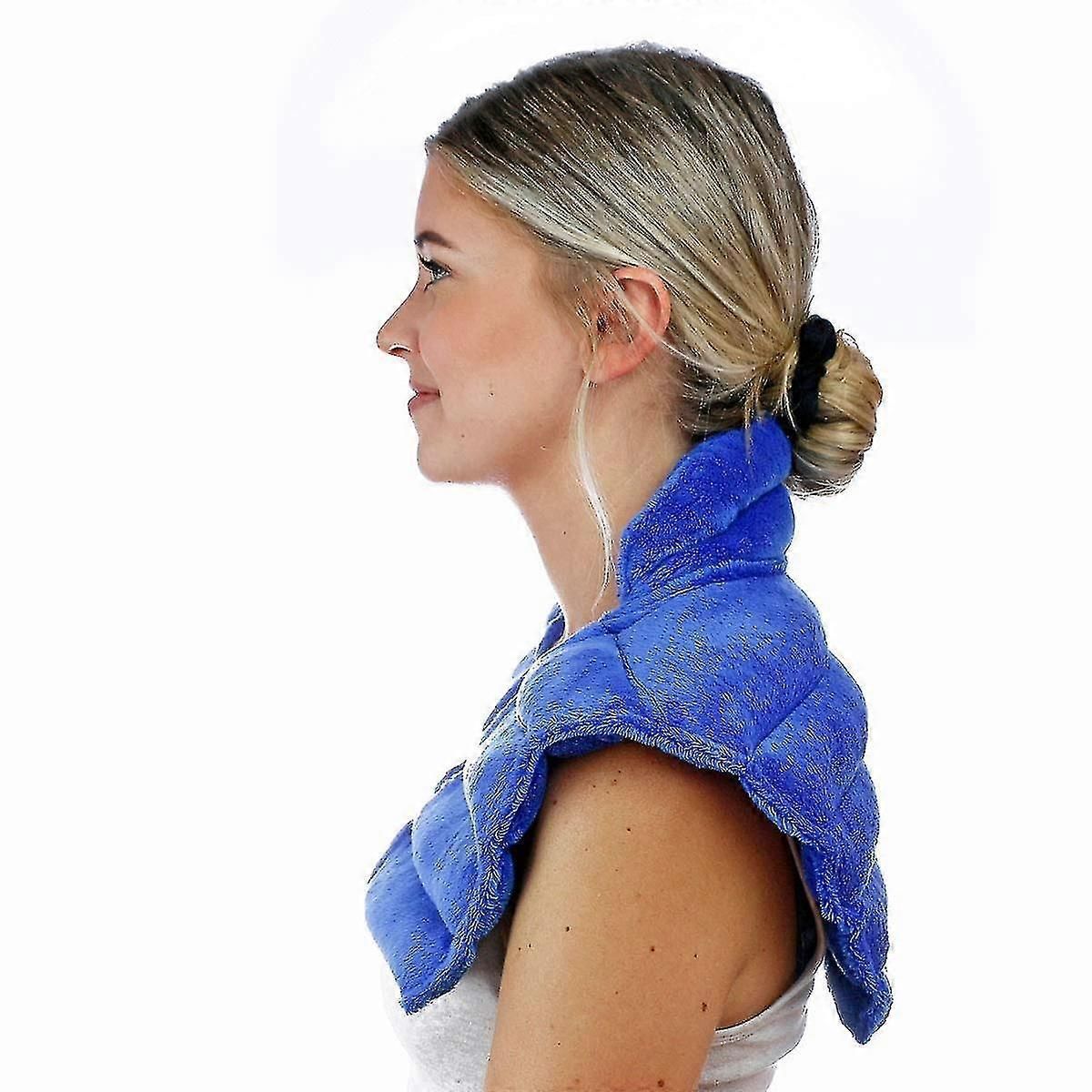Weighted Heating Pad With Collar for Neck Shoulders and Back