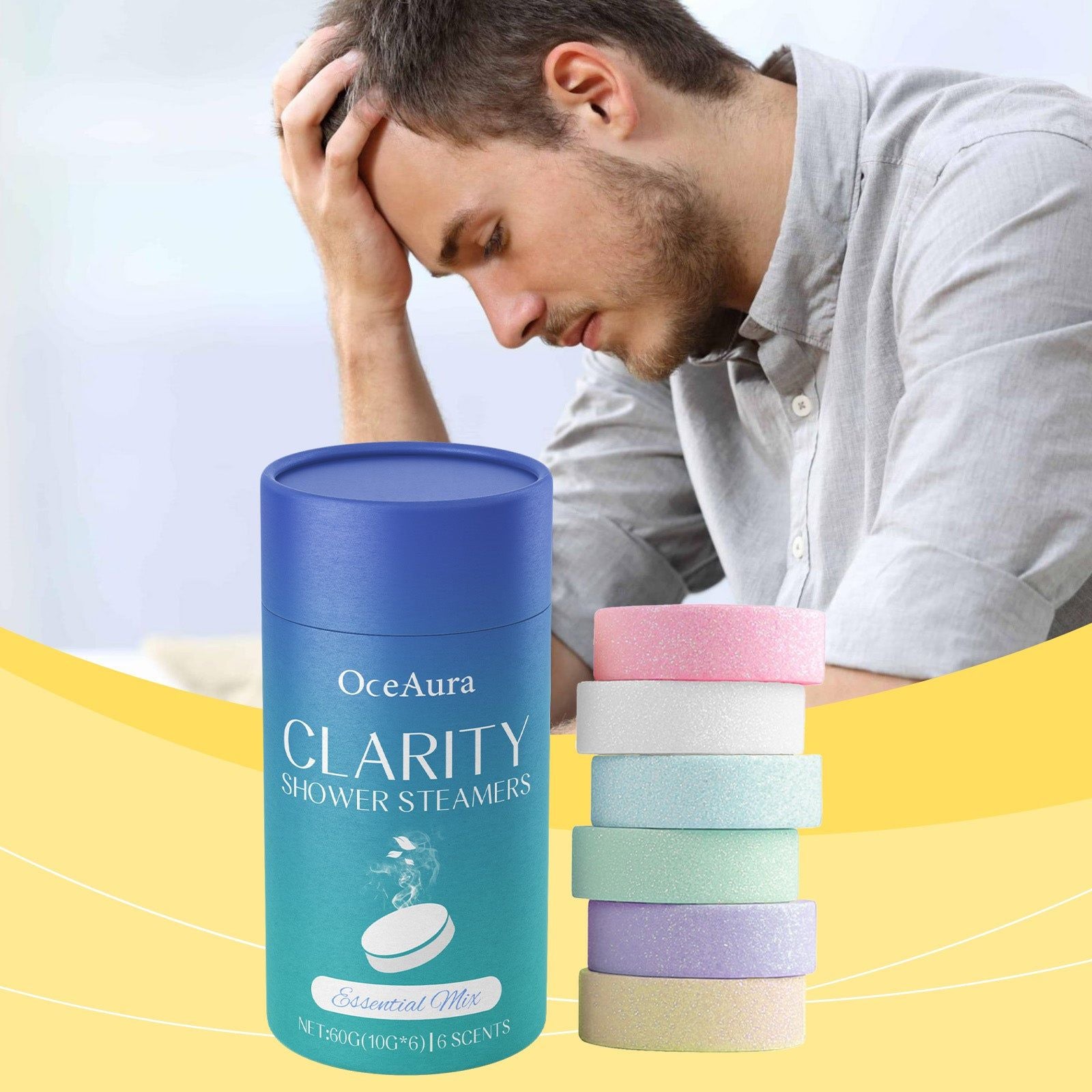 Aromatherapy Shower Tablets, Body Cleansing, Relaxing Fragrance, Spa Experience ,1 set