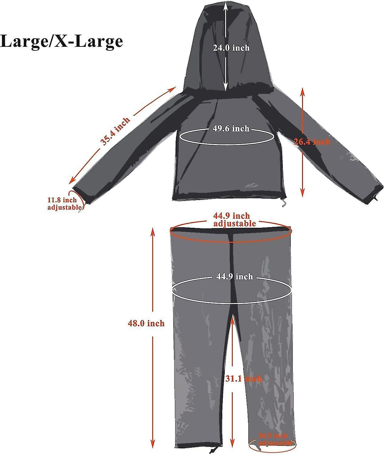 4 Pieces Mosquito Suit, Light-weight Bug Repellent Jacket Hood Pants Net Clothing Set For Outdoor Protection From Insects,flies,gnats Hqy