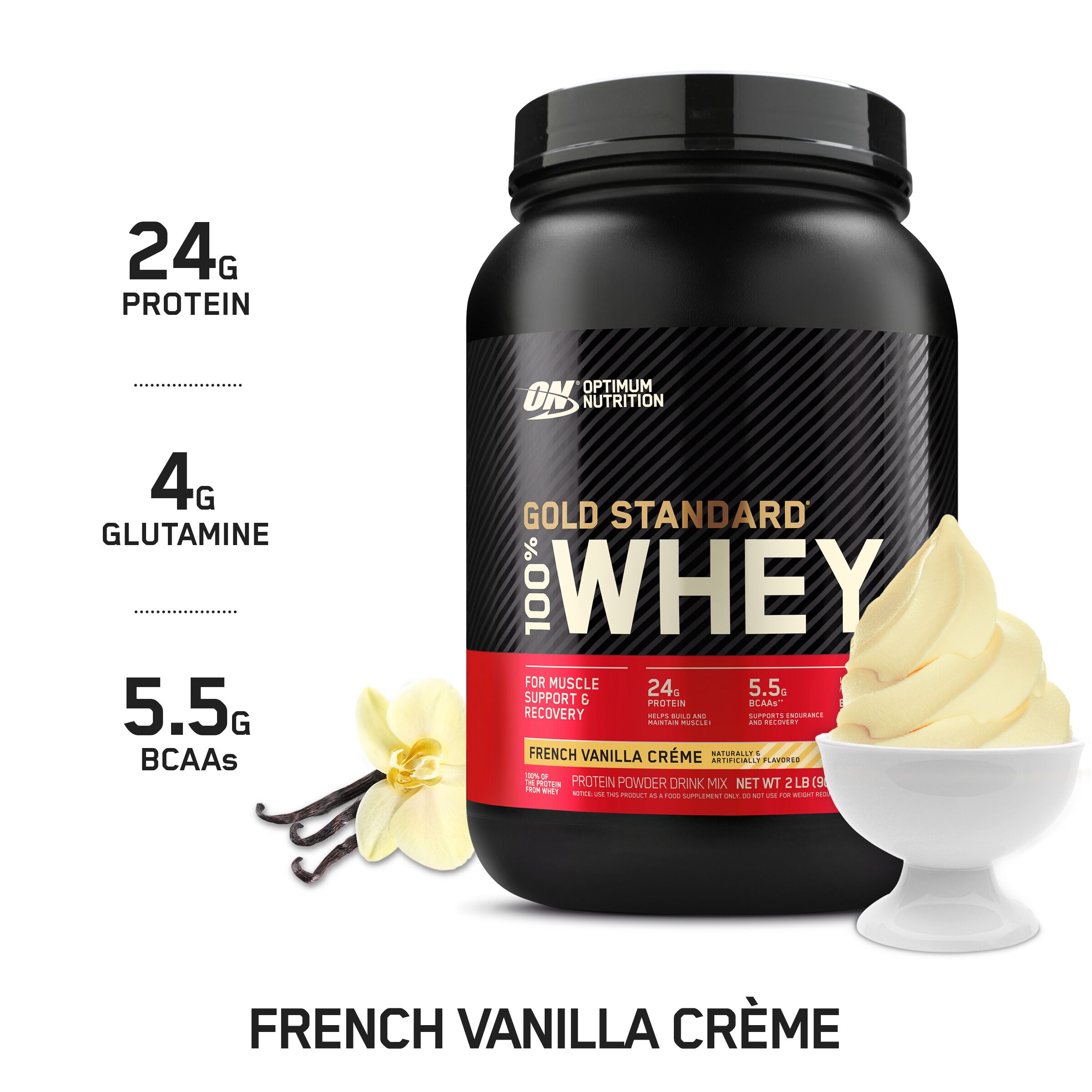 ON 100% Whey - French Vanilla Cream 2lbs