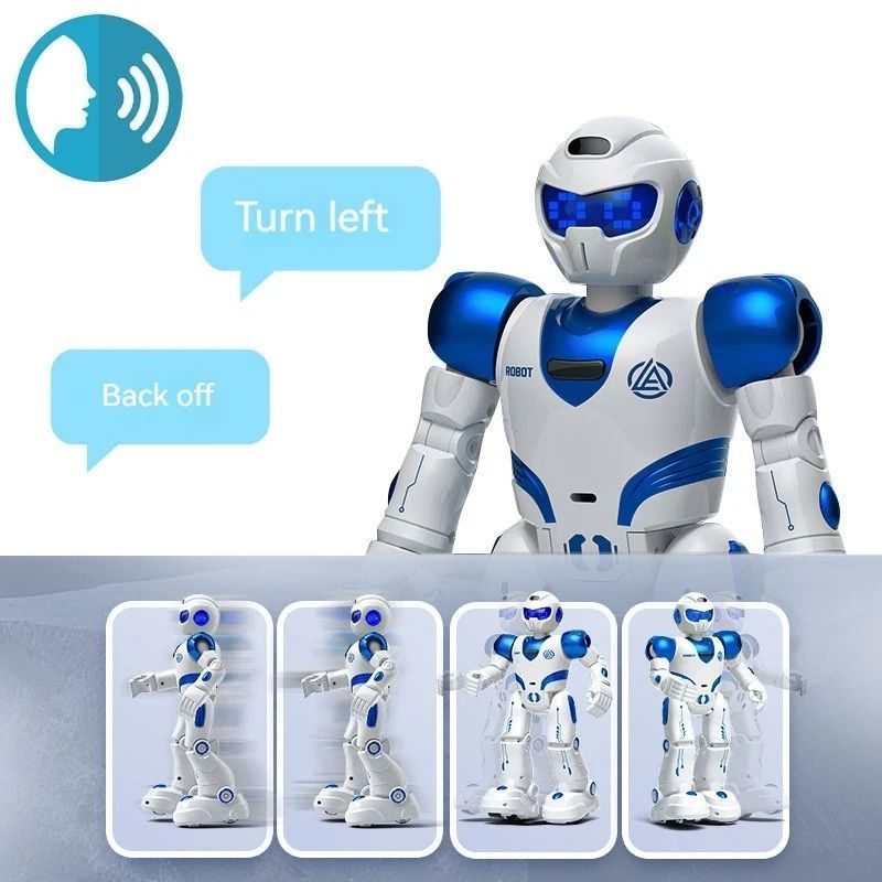 RC Robot Toy Voice Control Music Recording Toys Birthday Gifts for Age 3-9 Year Old Boys Girls