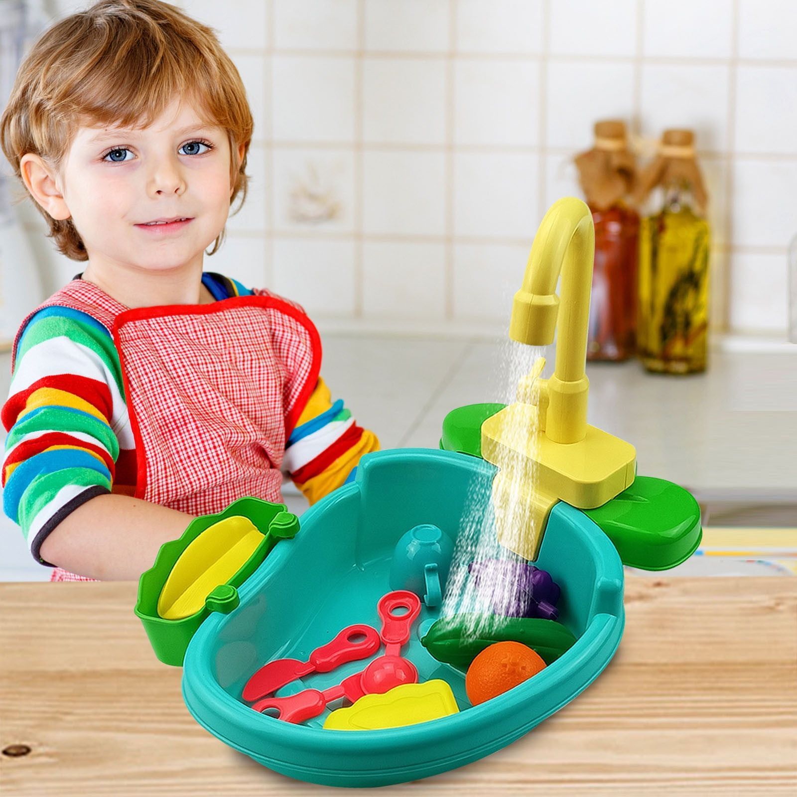 Baby Toys Kitchen Sink Toys With Running Water Educational Gifts For Girls Boys