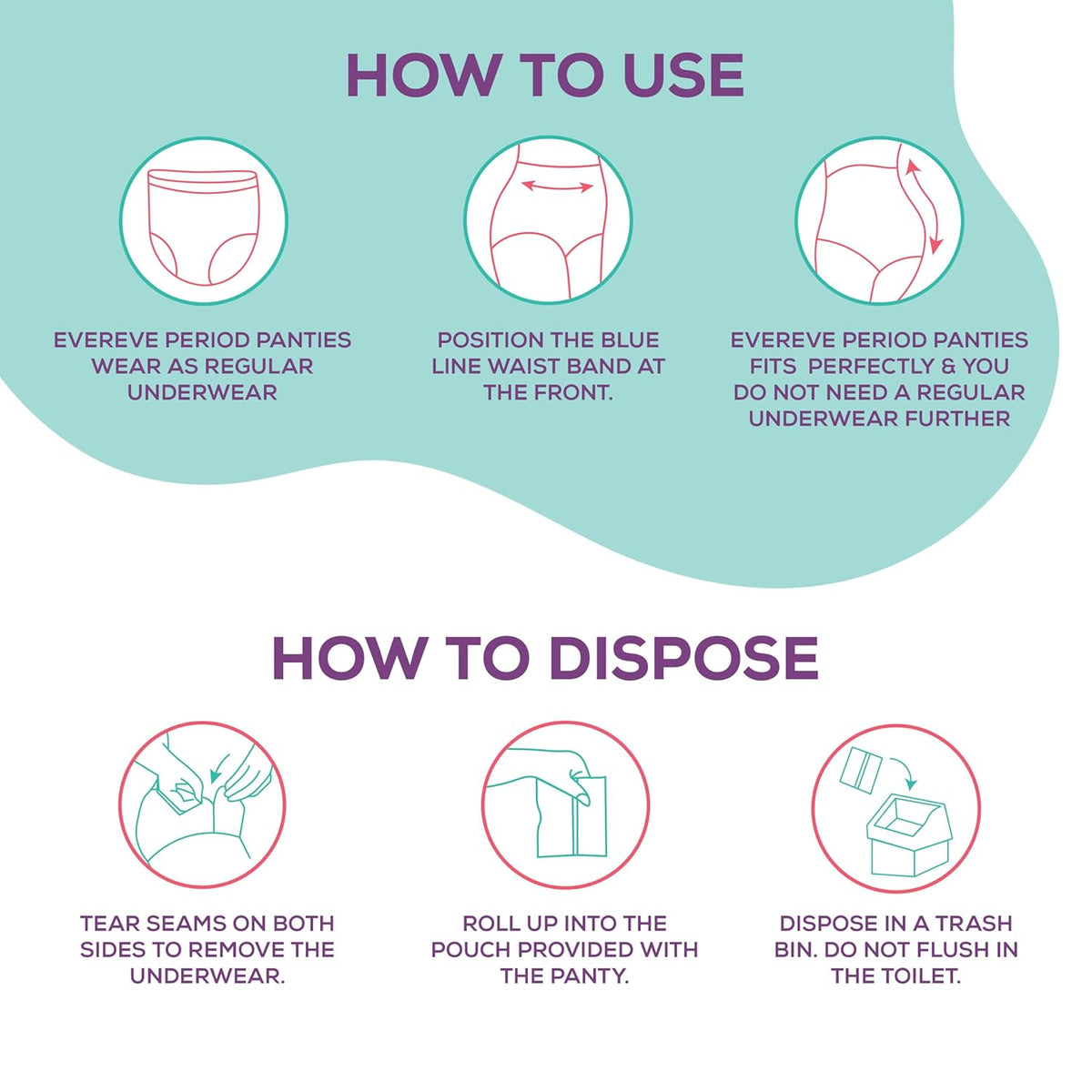 Evereve - Disposable Period Panties L-XL 5pcs