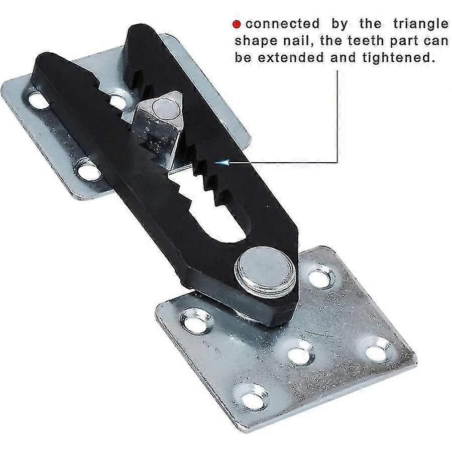 Sectional Couch Connector, 4 Pcs Metal Sofa Joint Snap Alligator Style Sectional Couch Connector Fast