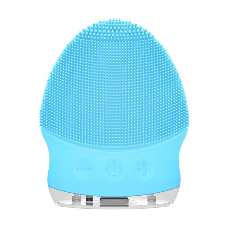 Electric Facial Cleansing Brush Silicone Sonic Vibration Face Scrubber Cleaner