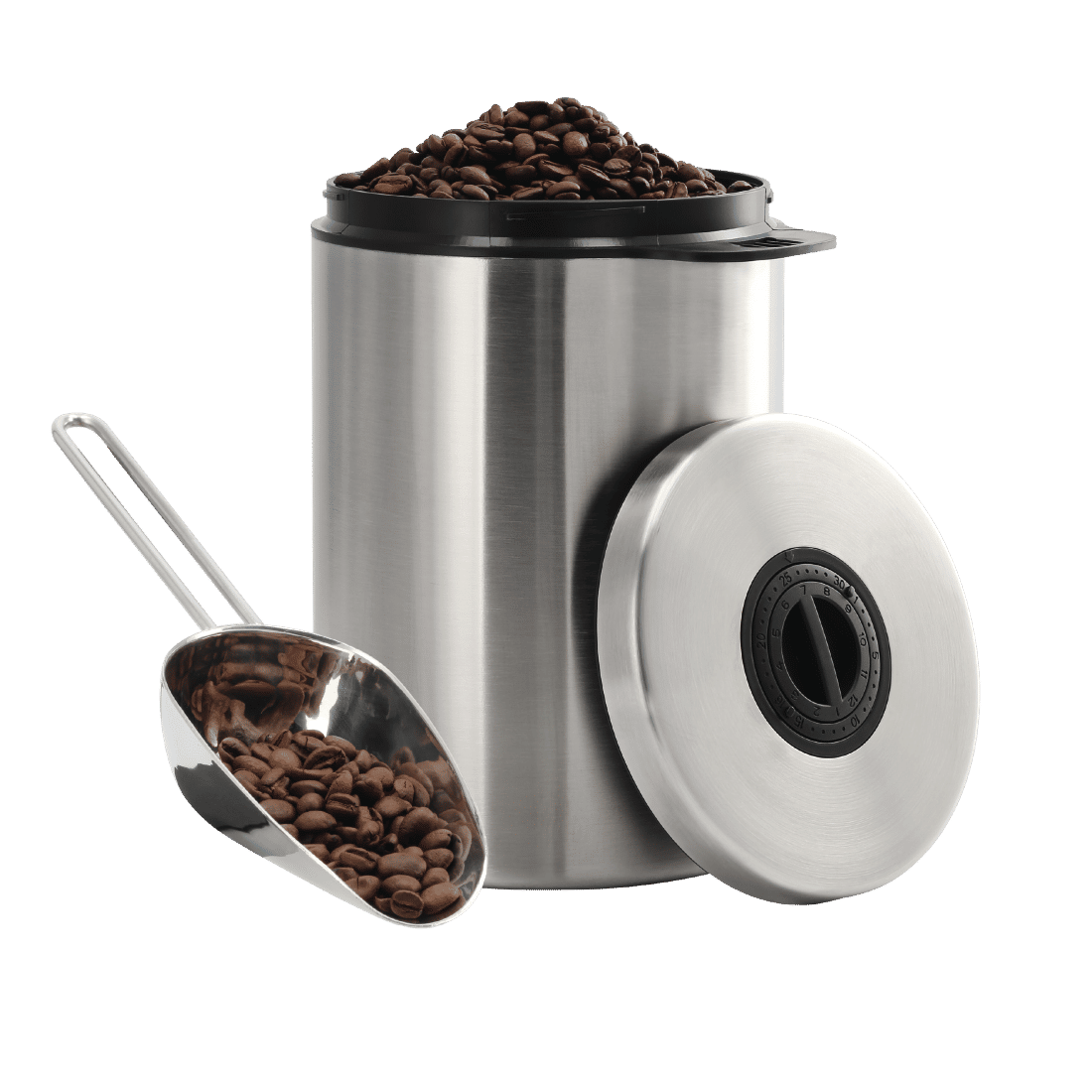 XAVAX 111250 Stainless Steel Tin for 1 kg of Coffee Beans, with Scoop