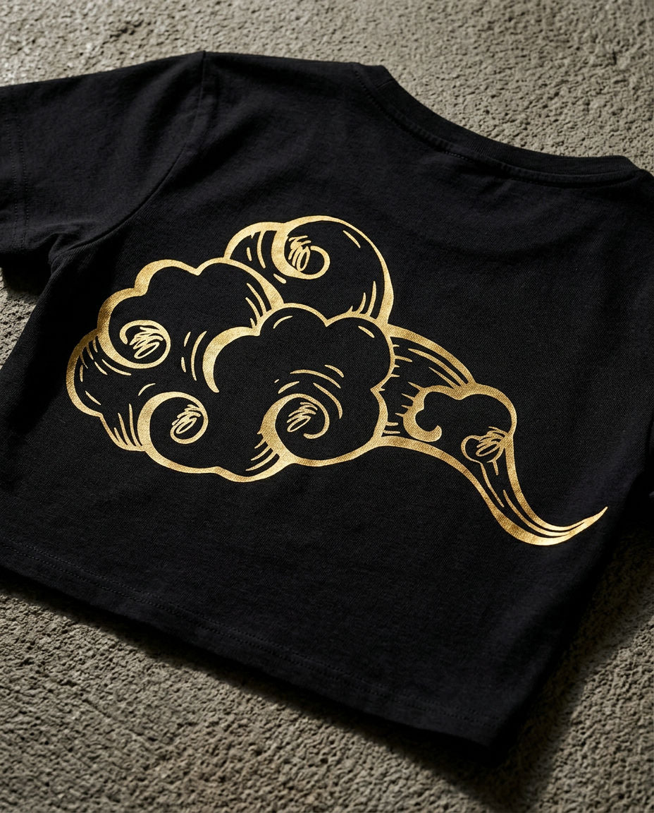 RSPR BLACK CROP TOP No. 10 (RSPR PRINT)