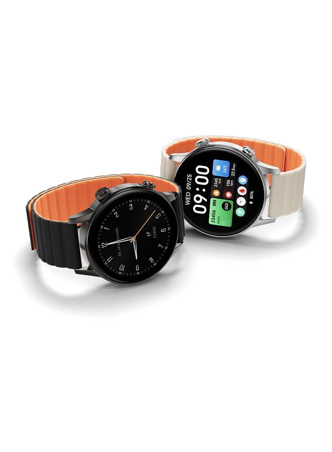 Black Shark S3 GPS Smartwatch with Magnetic Strap, 1.43" AMOLED, 150+ Sport Modes, ENC Bluetooth Call Watches , 15-Day Battery Life, Fitness Tracker with Health Monitoring (Black)