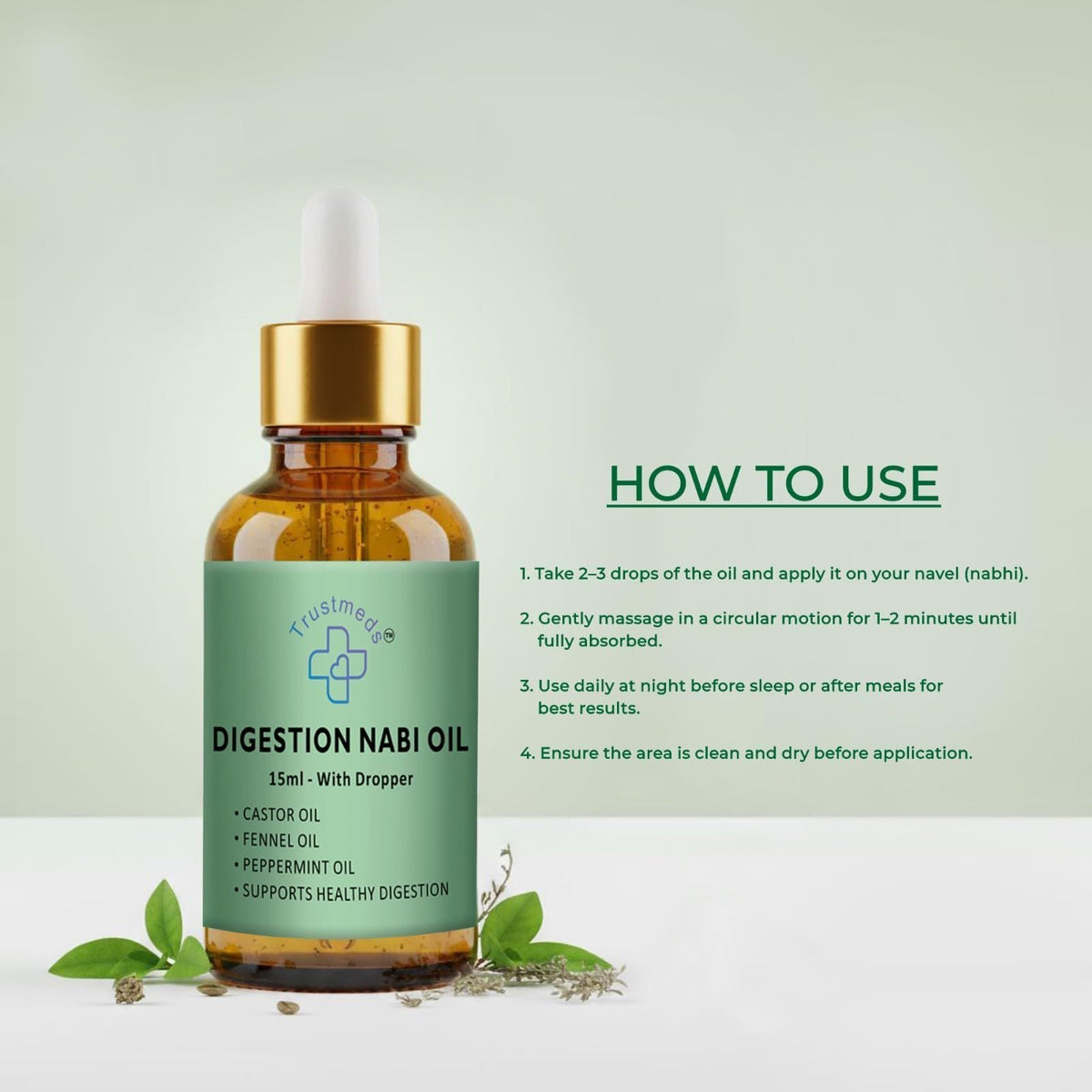 Trustmeds Anti Acne Nabhi Oil for Pimples & Glowing Skin