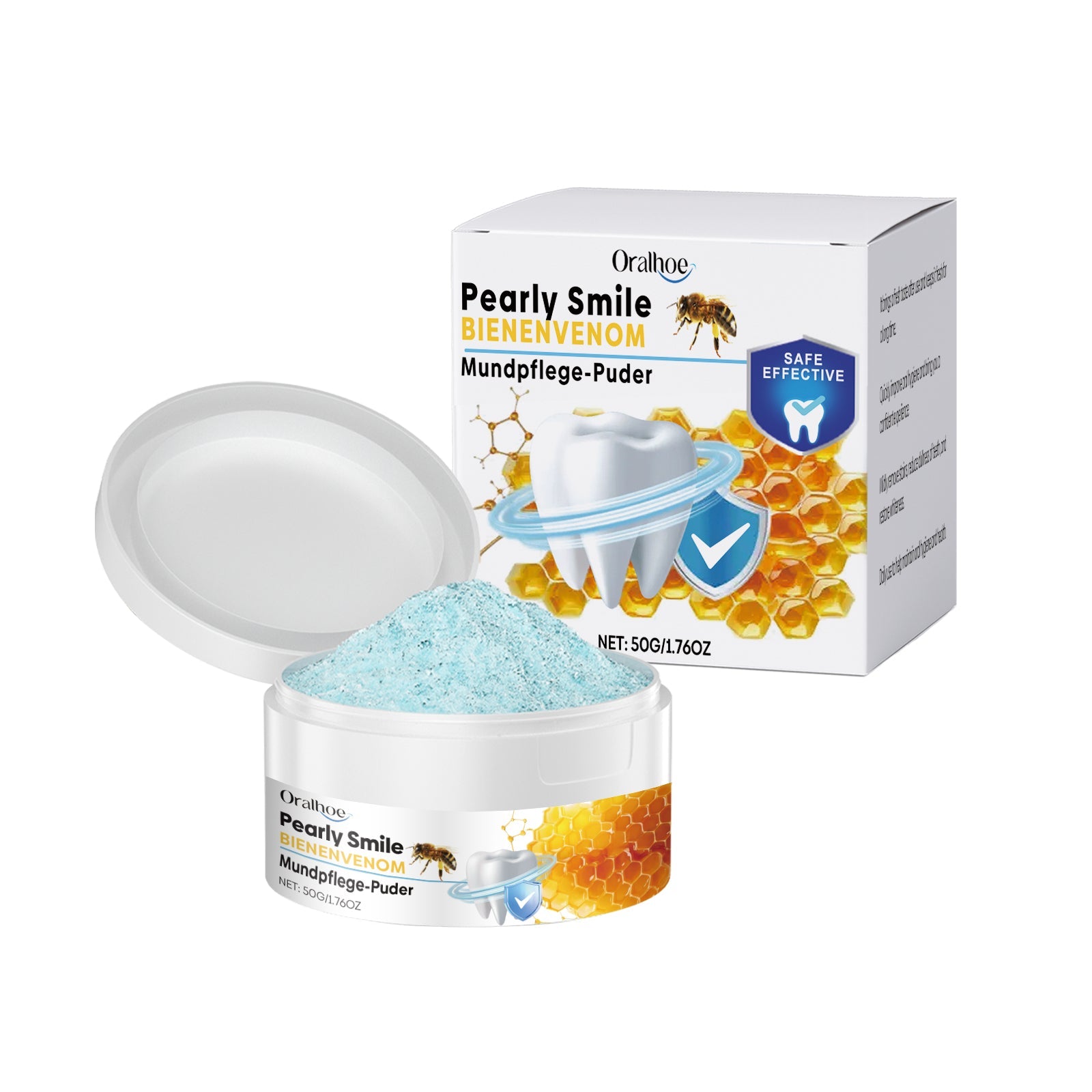 Care Tooth Powder, Natural Teeth Whitening, Fresh Breath, Gentle Daily Cleanser ,50g