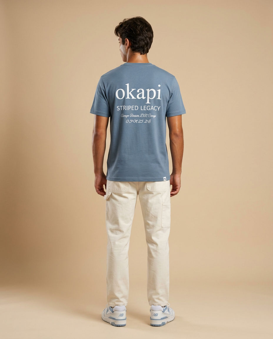 Okapi Blue Striped Legacy T-Shirt