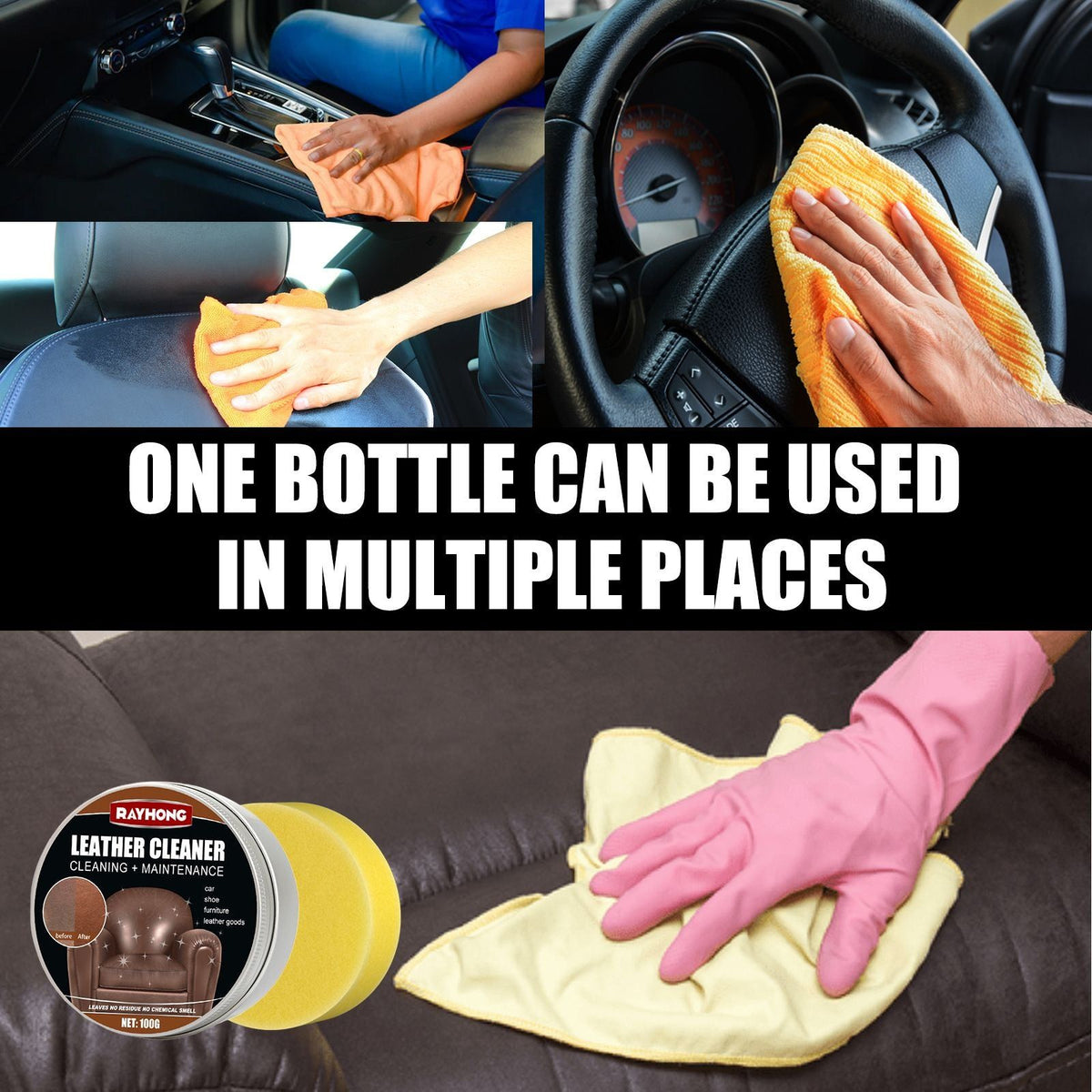 Leather Conditioning Cream Repair Gel For Sofa Car Seat Refurbishment Care
