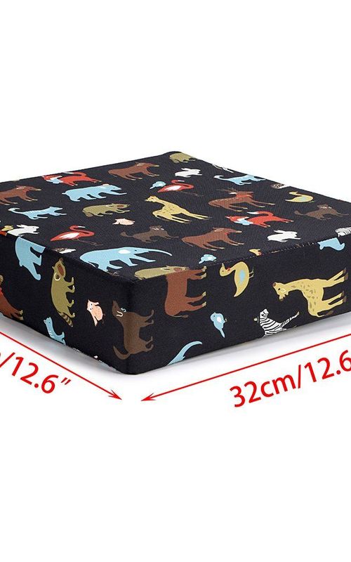Toddler Booster Cushion Baby Chair Pad Heightening Dining Chair Cushion Cartoon Seat Mat