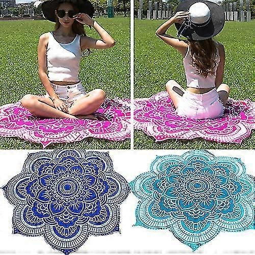 Indian Mandala Round Roundie Beach Throw Tapestry Hippy Boho Gypsy Beach Towel zxin