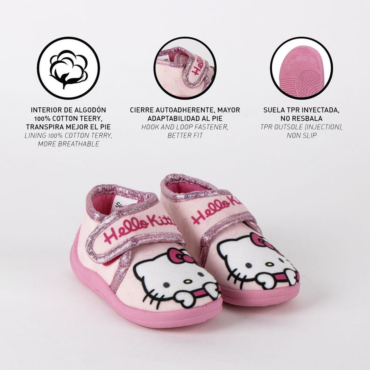 House Slippers Hello Kitty Pink